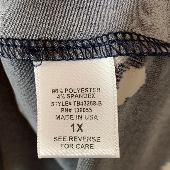 Floral Navy Women's Top - Picture 5 of 5